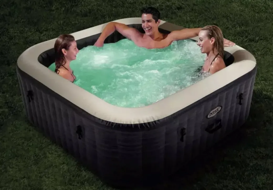 Brico Spa En Jacuzzi-28452 Purespa Bubble 6P Greystone Vierk.