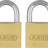 Brico Hangsloten-Abus Hangslot Messing Tkb3/40 2 Stuks