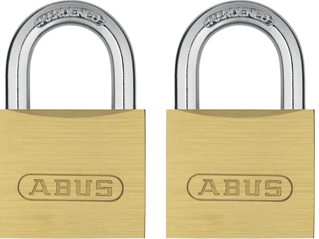 Brico Hangsloten-Abus Hangslot Messing Tkb3/40 2 Stuks