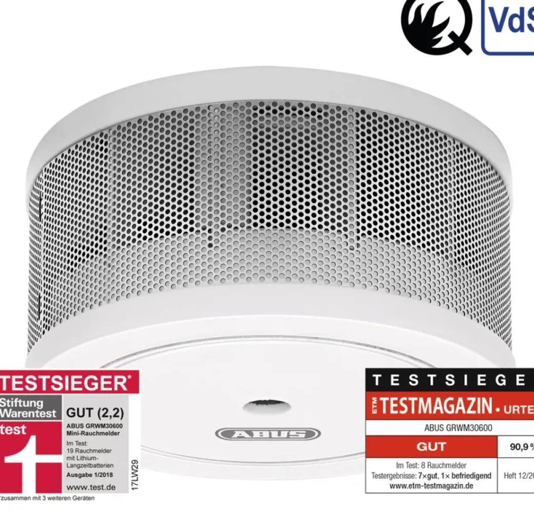 Brico Brandbeveiliging-Abus Mini-Rookmelder 40M Foto-Elektrisch 10 Jaar