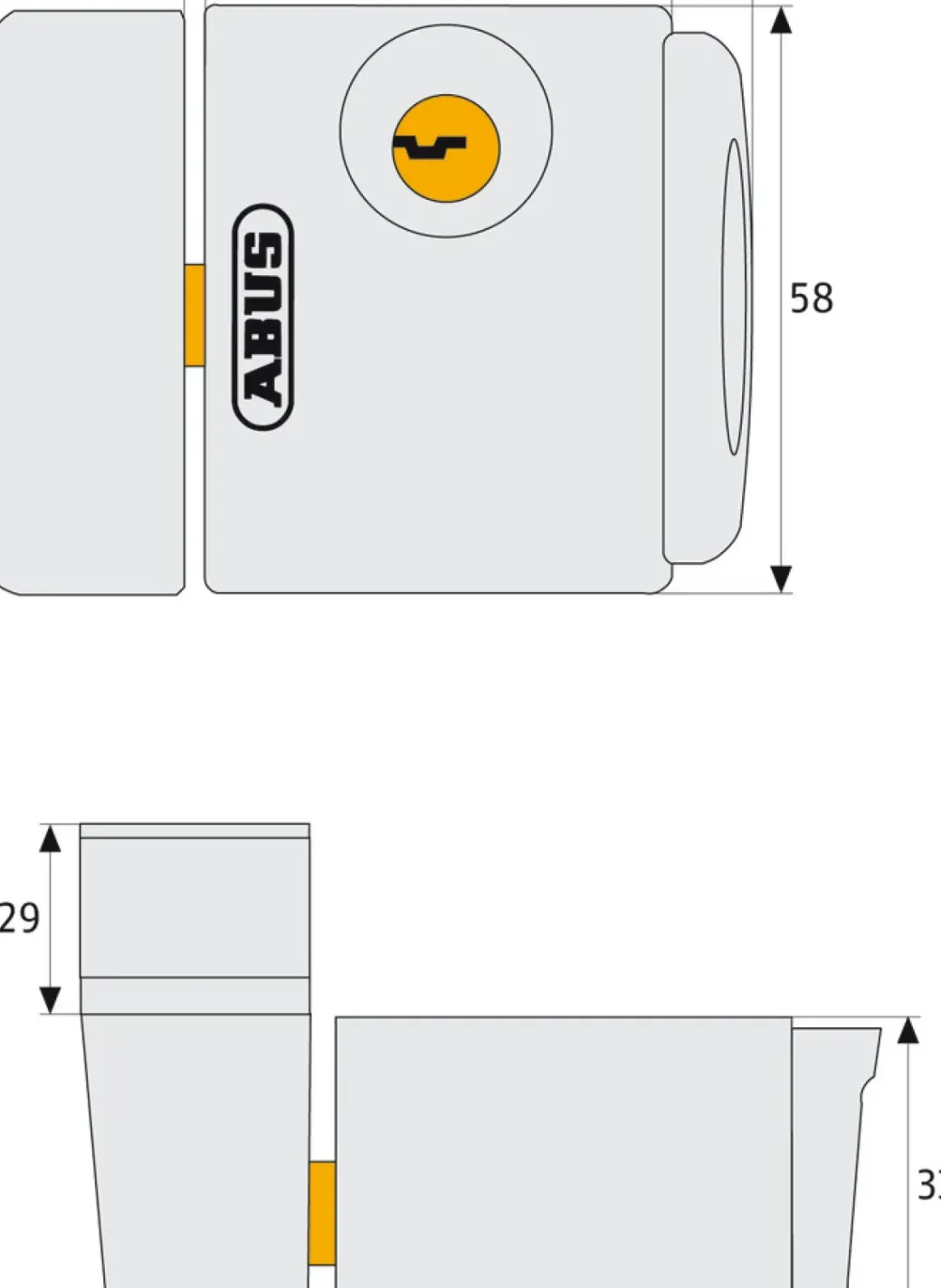 Brico Raambeveiliging-Abus Raamslot Fts3003 Wit