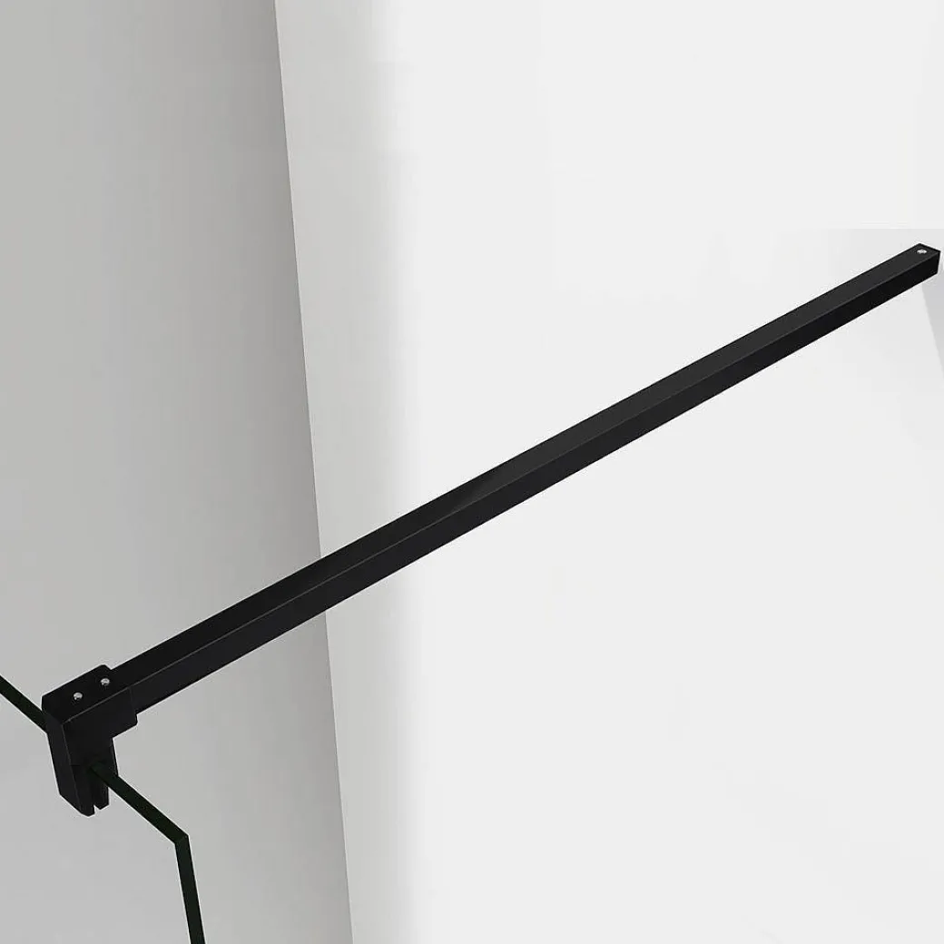 Aica Inloopdouche 150X200Cm Anti Kalk - Mat Zwart P15-132B|Brico Outlet