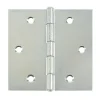 Brico Hoek- & Ankerwerk-Alberts Scharnier Verzonken Schroefgaten Rolbaar + Vastgeklonken Rvs Pen 80X80X1,25Mm