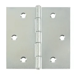 Brico Hoek- & Ankerwerk-Alberts Scharnier Verzonken Schroefgaten Rolbaar + Vastgeklonken Rvs Pen 80X80X1,25Mm