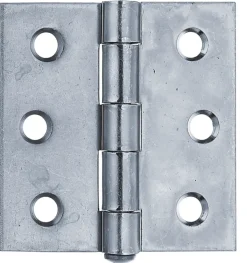Brico Hoek- & Ankerwerk-Alberts Scharnier Verzonken Schroefgaten + Rvs Losse Pen 76X76X2Mm
