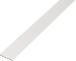 Brico Profielen-Alberts Vlak Profiel Aluminium Wit 20X2Mm 2,6M