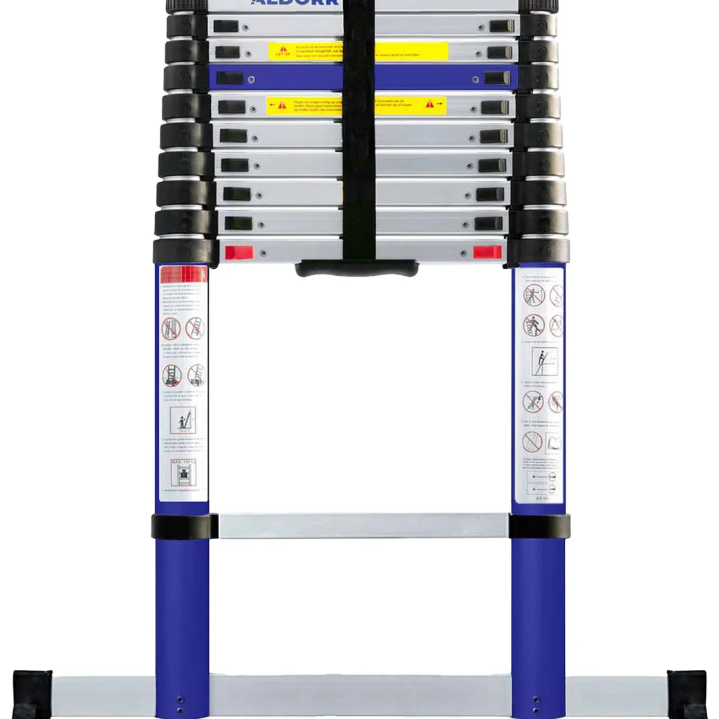 Aldorr Home - Telescoopladder 3,20M - Met Stabilisatievoet En Soft Closing|Brico Discount