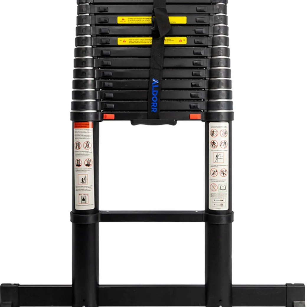 Aldorr Professional - Telescoopladder 3,80M - Telescopische Stabilisatie Balk - Optigrip™|Brico Outlet