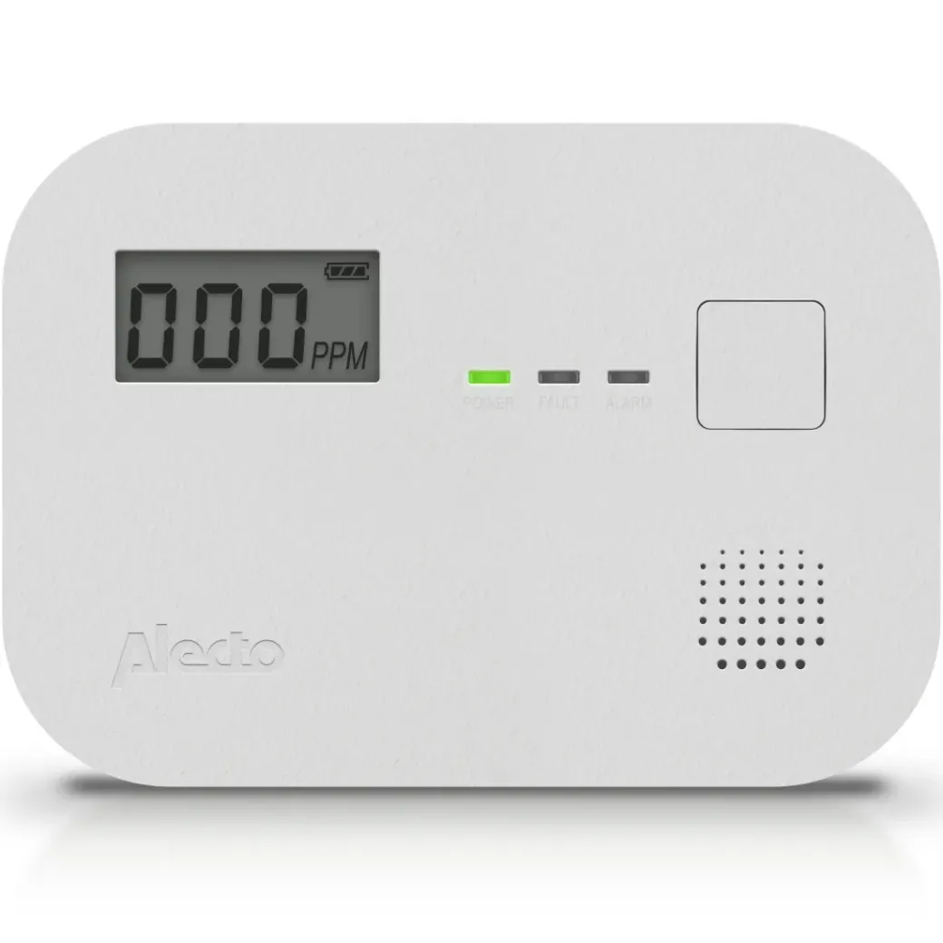Brico Brandbeveiliging-Alecto Koolmonoxidemelder Coa3920 7 Jaar Sensor En Display Wit