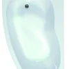 Allibert Asymmetrisch Bad Elba Duo Rechts 160X100 X 54-56Cm Wit|Brico Discount
