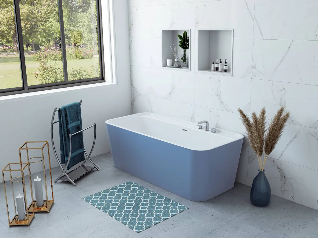 Allibert Bad Kolora 170X78Cm Mat Blauw|Brico Clearance