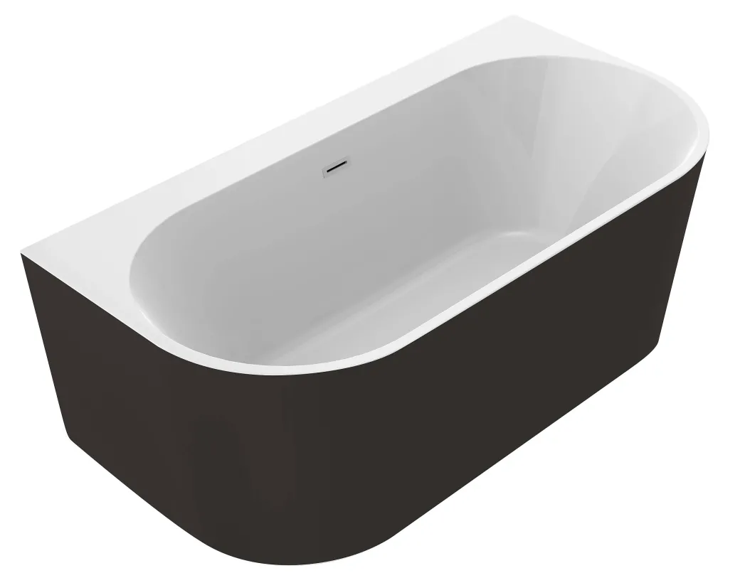 Allibert Bad Ondina 170X87X56Cm Zwart Mat|Brico Sale