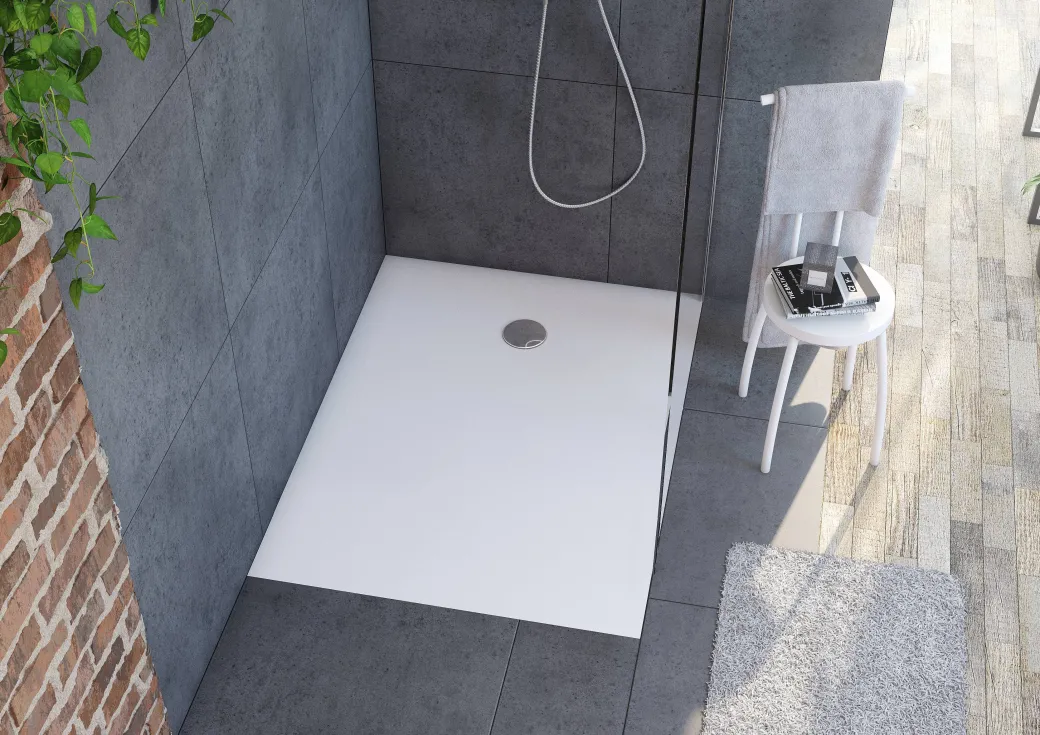Allibert Douchebak Karbon 120X90Cm Rechthoek Wit|Brico Discount