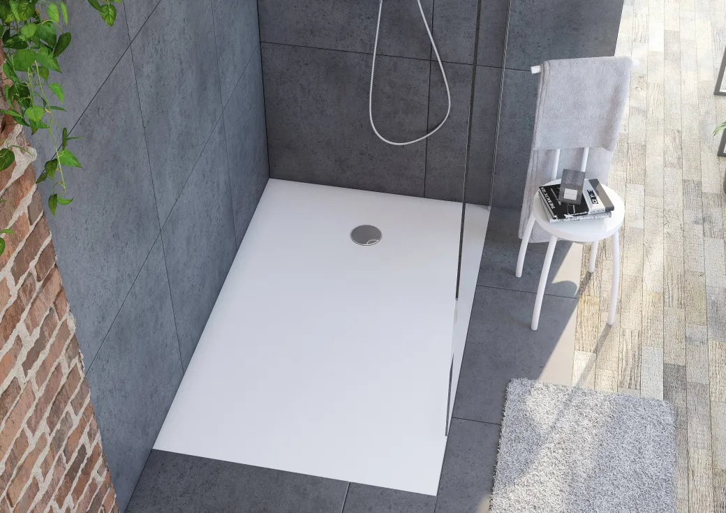 Allibert Douchebak Karbon 140X90Cm Rechthoek Wit|Brico New