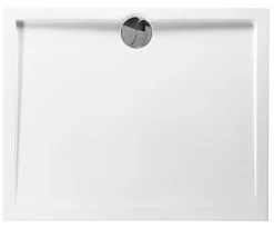 Allibert Douchebak Slim Polybeton Rechthoekig 100X80Cm Wit|Brico Sale
