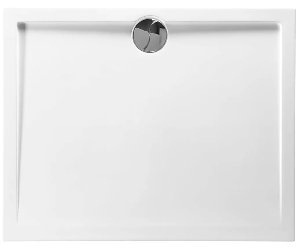 Allibert Douchebak Slim Polybeton Rechthoekig 100X80Cm Wit|Brico Sale