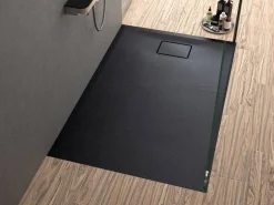 Allibert Douchebak Terreno 120X80Cm Rechthoek Zwart|Brico Outlet