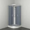 Allibert Douchecabine Happy Kwartrond 90X90Cm Zilver|Brico Best