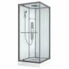 Allibert Douchecabine La Paz Vierkant 90X90Cm Gun Metal|Brico Online