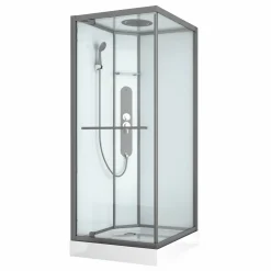 Allibert Douchecabine La Paz Vierkant 90X90Cm Gun Metal|Brico Online