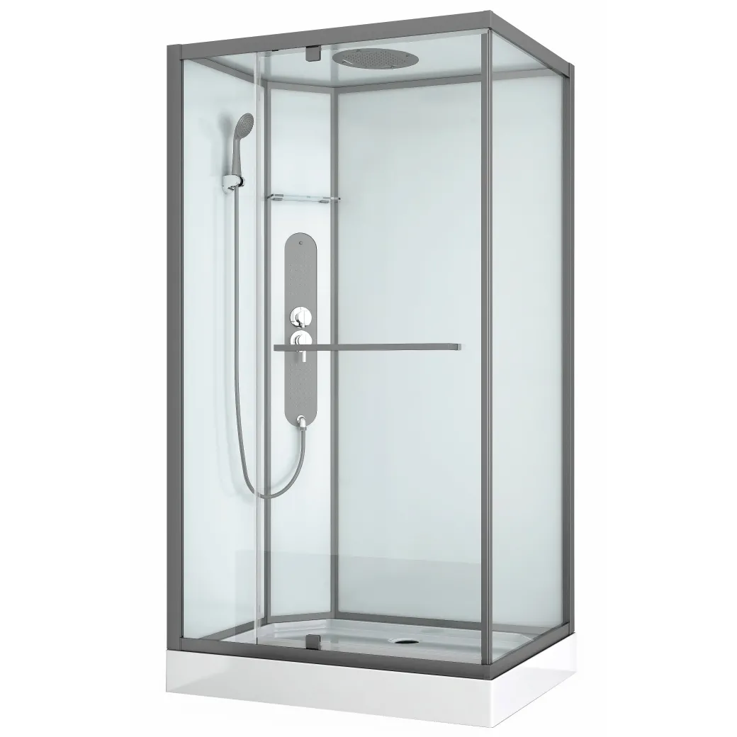 Allibert Douchecabine La Paz Rechthoekig 120X90Cm Gun Metal|Brico New