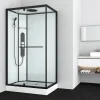 Allibert Douchecabine La Paz Rechthoekig 120X90Cm Zwart|Brico Best