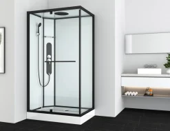 Allibert Douchecabine La Paz Rechthoekig 120X90Cm Zwart|Brico Best