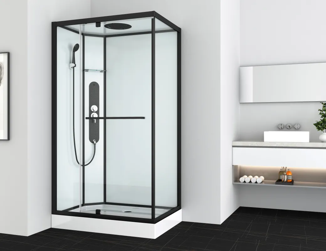 Allibert Douchecabine La Paz Rechthoekig 120X90Cm Zwart|Brico Best
