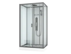 Allibert Douchecabine Uyuni Rechthoek 80X120Cm Grijs|Brico Discount