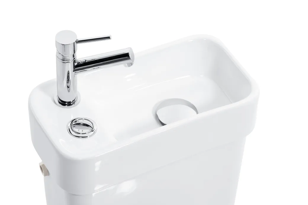 Allibert Duoblok Toilet Combi I Pk Aansluiting I Met Fontein Wit|Brico Hot