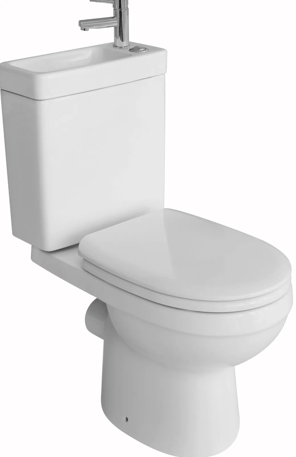 Allibert Duoblok Toilet Combi I Pk Aansluiting I Met Fontein Wit|Brico Hot