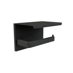 Allibert Toiletrolhouder Loft-Game Met Plankje Zwart Mat|Brico New