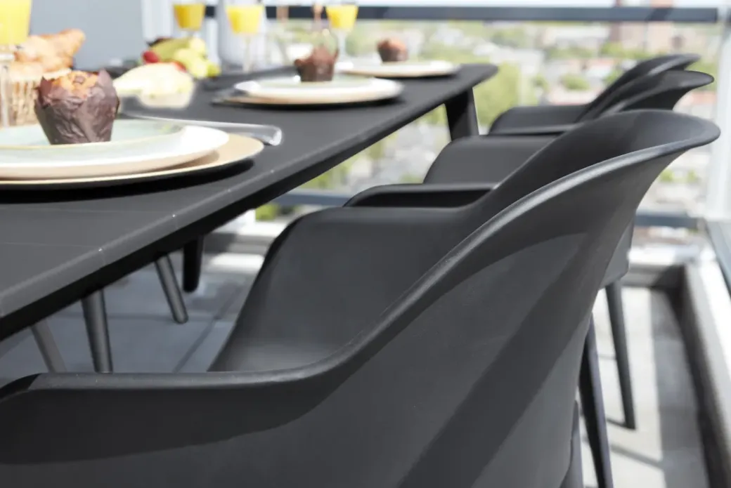 Brico Tuinstoelen-Allibert Tuinstoel Akola Kuip Grafiet