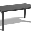 Brico Tuintafels-Allibert Tuintafel Futura Kunststof Grafiet 165X94Cm