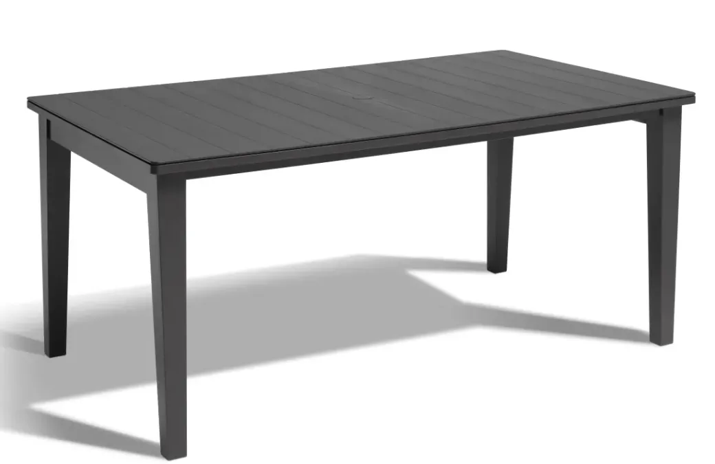 Brico Tuintafels-Allibert Tuintafel Futura Kunststof Grafiet 165X94Cm