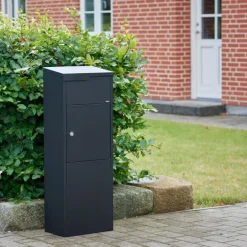Brico Brievenbussen-Allux Pakketbrievenbus 650 Staal Zwart