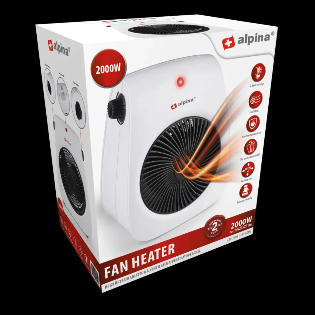 Brico Keramische Kachels & Blaasverwarming<Alpina Heater Ventilatorkachel 2000W
