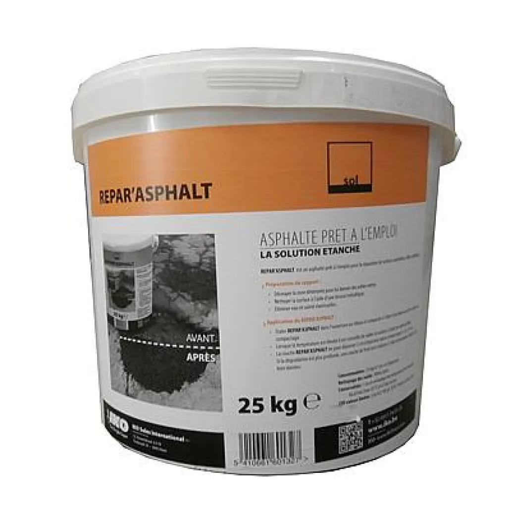 Aquaplan Reparatie Asfalt 'Repar'Asphalt' 25 Kg|Brico Best
