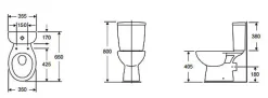 Aquavive Duoblok Toilet Avisio I Pk Aansluiting I Randloos Toiletpot Wit|Brico Best