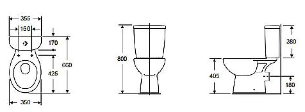 Aquavive Duoblok Toilet Avisio I Pk Aansluiting I Randloos Toiletpot Wit|Brico Best