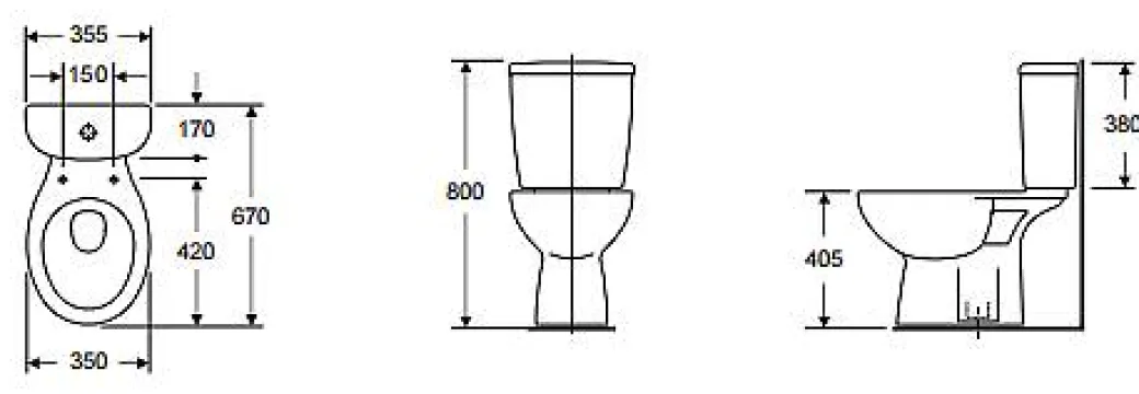 Aquavive Duoblok Toilet Avisio I Ao Aansluiting I Randloos Toiletpot Wit|Brico Hot