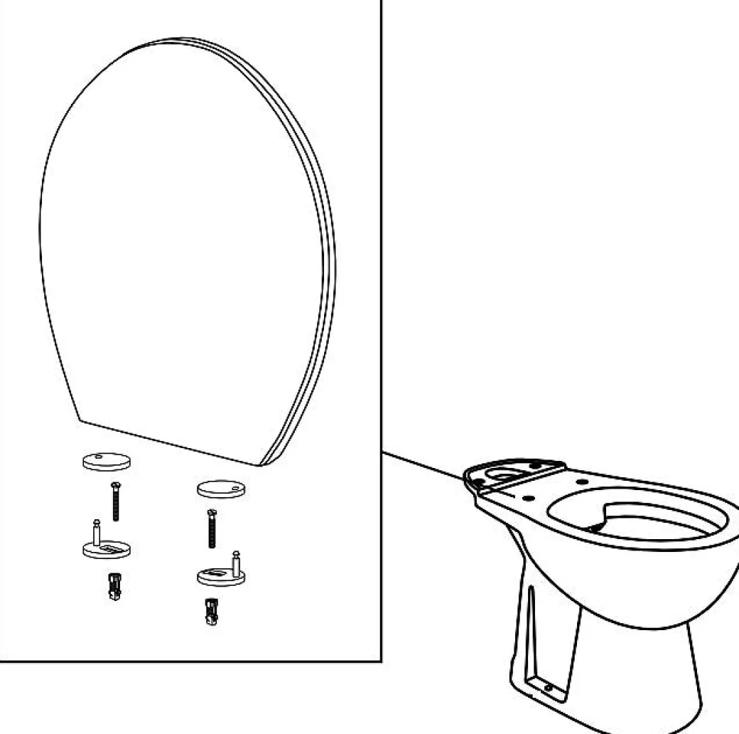 Aquavive Duoblok Toilet Avisio I Ao Aansluiting I Randloos Toiletpot Wit|Brico Hot