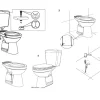 Aquavive Duoblok Toilet Ippari I Ao Aansluiting I Soft-Close Toiletzitting Wit|Brico New