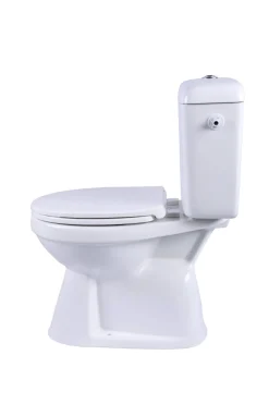 Aquavive Duoblok Toilet Ippari I Ao Aansluiting I Soft-Close Toiletzitting Wit|Brico New
