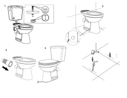 Aquavive Duoblok Toilet Ippari I Pk Aansluiting I Soft-Close Toiletzitting Wit|Brico Best