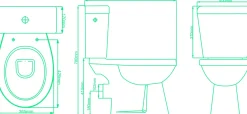 Aquavive Duoblok Toilet Ippari I Pk Aansluiting I Soft-Close Toiletzitting Wit|Brico Best