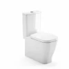 Aquavive Duoblok Toilet Look | Soft-Close Toiletzitting | Universee Afvoer| Randloos Toiletzitting Wit|Brico Best