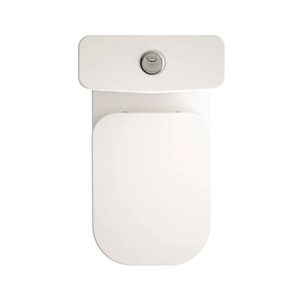 Aquavive Duoblok Toilet Look | Soft-Close Toiletzitting | Universee Afvoer| Randloos Toiletzitting Wit|Brico Best