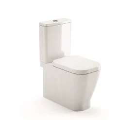 Aquavive Duoblok Toilet Look | Soft-Close Toiletzitting | Universee Afvoer| Randloos Toiletzitting Wit|Brico Best