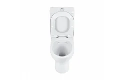 Aquavive Duoblok Toilet| Universele Afvoer| Randloos | Verhoogd +7Cm | Wit|Brico